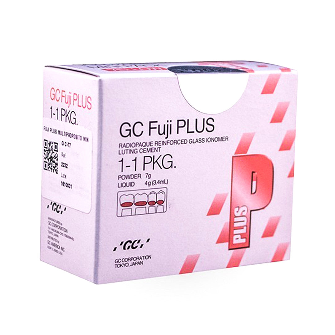 FUJI PLUS 1:1 AMERICA MINI. POLVO 7G/LIQ3.4ML CEMENTO DE FIJACION DE IONOMERO DE VIDRIO REFORZADO CON RESINA
