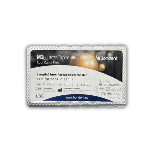 LIMAS ROTATORIAS M3-LARGE TAPER GOLD SURTIDA DE 25 MM (SX, S1, S2, F1, F2, F3)