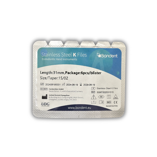LIMAS MANUALES K TAPER 02 DE 31MM. BLISTER DE 6 UNDS